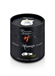 Массажная свеча с ароматом кокоса Bougie de Massage Gourmande Coco - 80 мл. - Plaisir Secret - купить с доставкой в Новокуйбышевске
