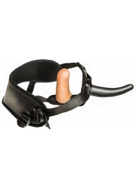 Женский страпон с вагинальной пробкой Woman Strap - 12 см. - LOVETOY (А-Полимер) - купить с доставкой в Новокуйбышевске