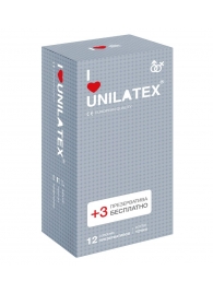 Презервативы с точками Unilatex Dotted - 12 шт. + 3 шт. в подарок - Unilatex - купить с доставкой в Новокуйбышевске