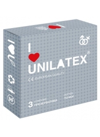 Презервативы с точками Unilatex Dotted - 3 шт. - Unilatex - купить с доставкой в Новокуйбышевске