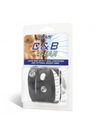 Утяжка для мошонки и пениса Cock Ring With 1  Ball Stretcher And Optional Weight Ring - BlueLine - купить с доставкой в Новокуйбышевске