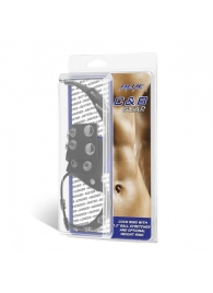 Утяжка на пенис и мошонку Cock Ring With 1.5  Ball Stretcher And Optional Weight Ring - BlueLine - купить с доставкой в Новокуйбышевске