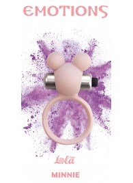 Розовое эрекционное виброколечко Emotions Minnie Light pink - Lola Games - в Новокуйбышевске купить с доставкой