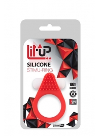 Красное эрекционное кольцо LIT-UP SILICONE STIMU RING 1 RED - Dream Toys - в Новокуйбышевске купить с доставкой