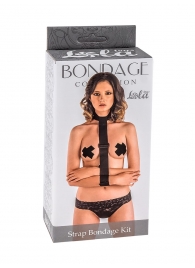 Ошейник с длинной лентой и наручниками Strap Bondage Kit One Size - Lola Games - купить с доставкой в Новокуйбышевске