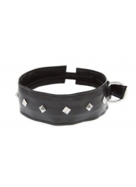 Полиуретановый ошейник с пуклями Collar with Studs - Blush Novelties - купить с доставкой в Новокуйбышевске