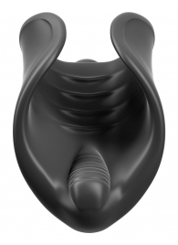Чёрный мастурбатор Vibrating Silicone Stimulator с вибрацией - Pipedream - в Новокуйбышевске купить с доставкой