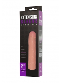 Насадка-удлинитель Extension sleeve телесного цвета - 18,5 см. - Sitabella - в Новокуйбышевске купить с доставкой