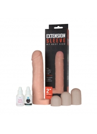 Насадка-удлинитель Extension sleeve с подхватом мошонки - 19 см. - Sitabella - в Новокуйбышевске купить с доставкой