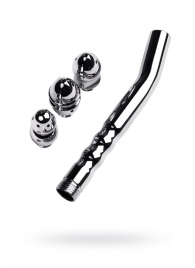 Металлический анальный душ с тремя насадками - ToyFa - купить с доставкой в Новокуйбышевске