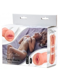 Двусторонний мастурбатор с вибропулей Satisfaction Lucky charm - Lola Games - в Новокуйбышевске купить с доставкой