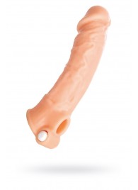 Удлиняющая насадка на пенис с вибрацией - 18,5 см. - ToyFa - в Новокуйбышевске купить с доставкой