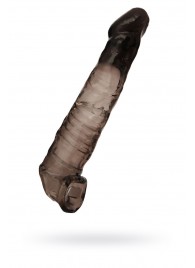 Чёрная насадка на пенис - 22,5 см. - ToyFa - в Новокуйбышевске купить с доставкой