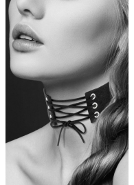 Оригинальный ошейник-чокер со шнуровкой - Bijoux Pour Toi - купить с доставкой в Новокуйбышевске