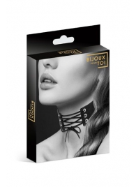 Оригинальный ошейник-чокер со шнуровкой - Bijoux Pour Toi - купить с доставкой в Новокуйбышевске