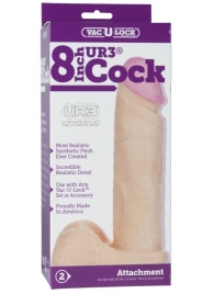 Ультрареалистичная насадка для трусиков Vac-U-Lock 8  ULTRASKYN Cock - 20,57 см. - Doc Johnson - купить с доставкой в Новокуйбышевске