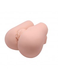 Реалистичный мастурбатор с вибрацией и двумя тоннелями - вагиной и анусом - Baile - в Новокуйбышевске купить с доставкой