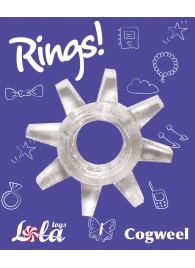Прозрачное эрекционное кольцо Rings Cogweel - Lola Games - в Новокуйбышевске купить с доставкой