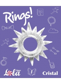 Прозрачное эрекционное кольцо Rings Cristal - Lola Games - в Новокуйбышевске купить с доставкой