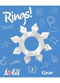 Прозрачное эрекционное кольцо Rings Gear - Lola Games - в Новокуйбышевске купить с доставкой