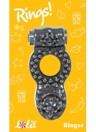 Чёрное эрекционное кольцо Rings Ringer - Lola Games - в Новокуйбышевске купить с доставкой