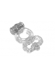 Прозрачное эрекционное кольцо Rings Treadle с подхватом - Lola Games - в Новокуйбышевске купить с доставкой