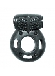 Черное эрекционное кольцо с вибрацией Rings Axle-pin - Lola Games - в Новокуйбышевске купить с доставкой