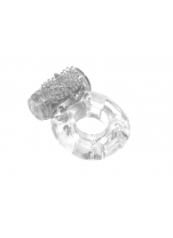 Прозрачное эрекционное кольцо с вибрацией Rings Axle-pin - Lola Games - в Новокуйбышевске купить с доставкой