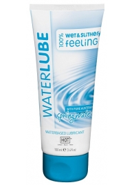 Лубрикант на основе чистой родниковой воды WaterLube - 100 мл. - HOT - купить с доставкой в Новокуйбышевске