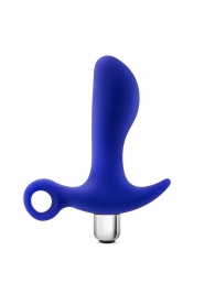 Синий стимулятор простаты с ручкой-кольцом Performance Prostimulator 02 - Blush Novelties - в Новокуйбышевске купить с доставкой
