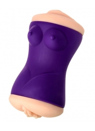 Двухсторонний мастурбатор JOS YARA в фиолетовой колбе - JOS - в Новокуйбышевске купить с доставкой