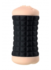 Двухсторонний мастурбатор JOS JANICE в черном цилиндре - JOS - в Новокуйбышевске купить с доставкой