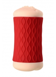 Двухсторонний мастурбатор JOS  NADIN в красном цилиндре - JOS - в Новокуйбышевске купить с доставкой