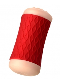 Двухсторонний мастурбатор JOS  NADIN в красном цилиндре - JOS - в Новокуйбышевске купить с доставкой