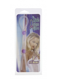 Прозрачное эрекционное кольцо-лассо SILICONE LASSO COCK RING DUAL BEADS - NMC - в Новокуйбышевске купить с доставкой