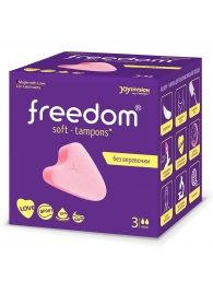 Женские гигиенические тампоны без веревочки FREEDOM mini - 3 шт. - Freedom - купить с доставкой в Новокуйбышевске