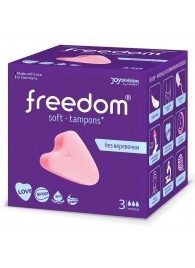 Женские гигиенические тампоны без веревочки FREEDOM normal - 3 шт. - Freedom - купить с доставкой в Новокуйбышевске
