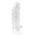 Закрытая прозрачная рельефная насадка Crystal sleeve - 13 см. - Erowoman-Eroman - в Новокуйбышевске купить с доставкой