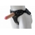 Черный пояс-трусики с двумя насадками Soft-Dolli - 16,5 и 10,5 см. - LOVETOY (А-Полимер) - купить с доставкой в Новокуйбышевске