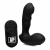 Черный стимулятор простаты Alpha-Pro 7X P-Milker Silicone Prostate Stimulator with Milking Bead - XR Brands - в Новокуйбышевске купить с доставкой