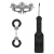 Черный игровой набор Introductory Bondage Kit №4 - Shots Media BV - купить с доставкой в Новокуйбышевске