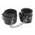 Черные оковы на ноги Obey Me Leather Ankle Cuffs - Chisa - купить с доставкой в Новокуйбышевске