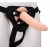 Телесный страпон на черных трусиках STRAP ON REAL DILDO - 20 см. - Dream Toys - купить с доставкой в Новокуйбышевске