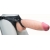 Телесный реалистичный фаллоимитатор на черных трусиках Real Big Strap-On - 34,5 см. - LOVETOY (А-Полимер) - купить с доставкой в Новокуйбышевске