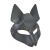 Серая маска Wolf с клепками - Sitabella - купить с доставкой в Новокуйбышевске