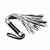 Серебристая плетка Struggle My Flogger с черной ручкой - 45 см. - Lovetoy - купить с доставкой в Новокуйбышевске