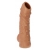 Телесная насадка с пупырышками и открытой головкой Nude Sleeve L - 14 см. - KOKOS - в Новокуйбышевске купить с доставкой