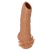 Телесная насадка с усиками и открытой головкой Nude Sleeve L - 14 см. - KOKOS - в Новокуйбышевске купить с доставкой