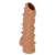 Телесная насадка с шипами и открытой головкой Nude Sleeve L - 14 см. - KOKOS - в Новокуйбышевске купить с доставкой