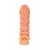 Телесная закрытая насадка с пупырышками Cock Sleeve Size M - 15,6 см. - KOKOS - в Новокуйбышевске купить с доставкой
